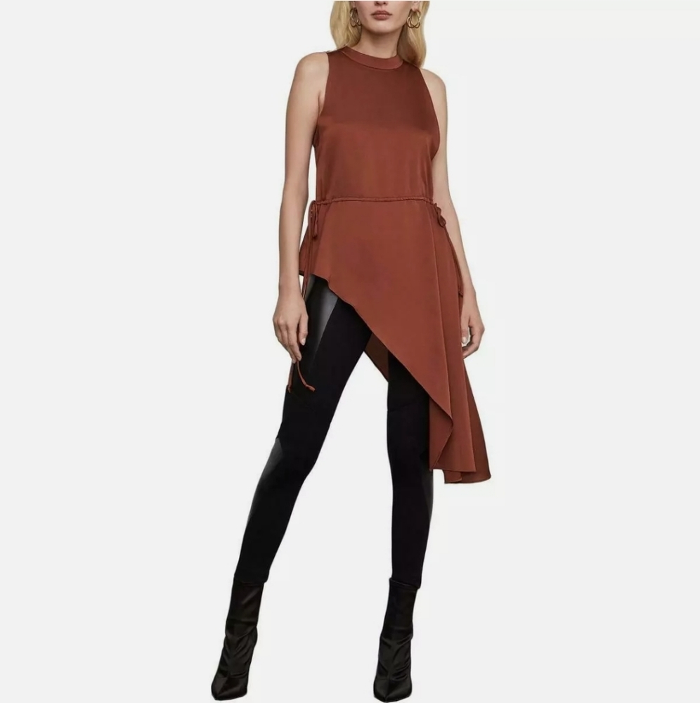 NWT BCBGMAXAZRIA Womens Asymmetric Top XS
